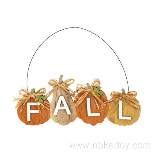 HARVEST FESTIVAL WOODEN HANGING DECORATION